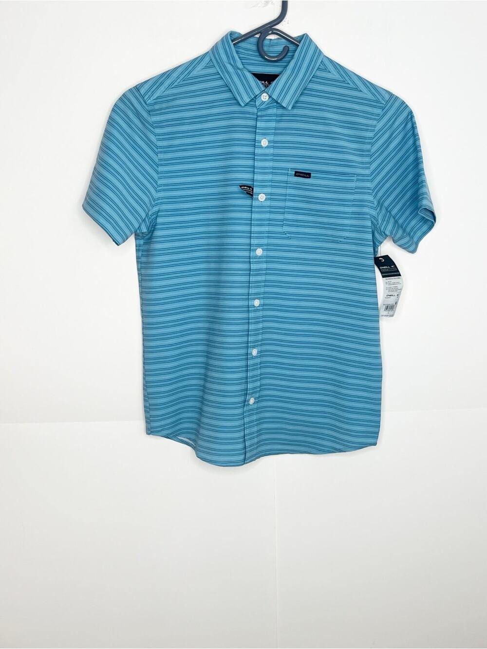 O' Neill Boys Button Up Short Sleeve Shirt Size Large